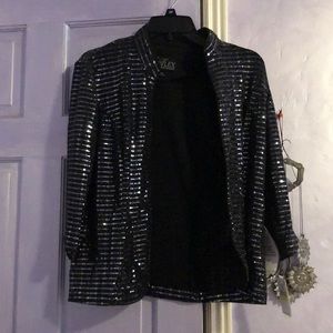 Alex Evenings Sequin 2 piece : blazer & tank